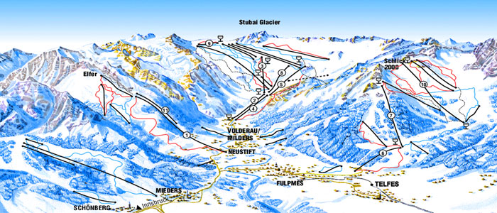 Fulpmes-ski-map