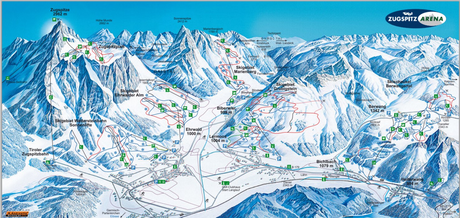 Garmisch-Partenkirchen piste map